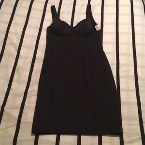 Bold elements sexy black dress